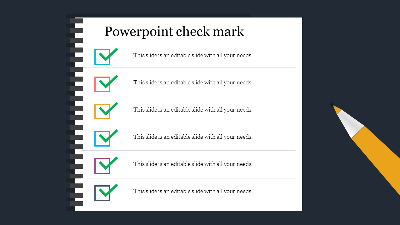 powerpoint check mark graphic